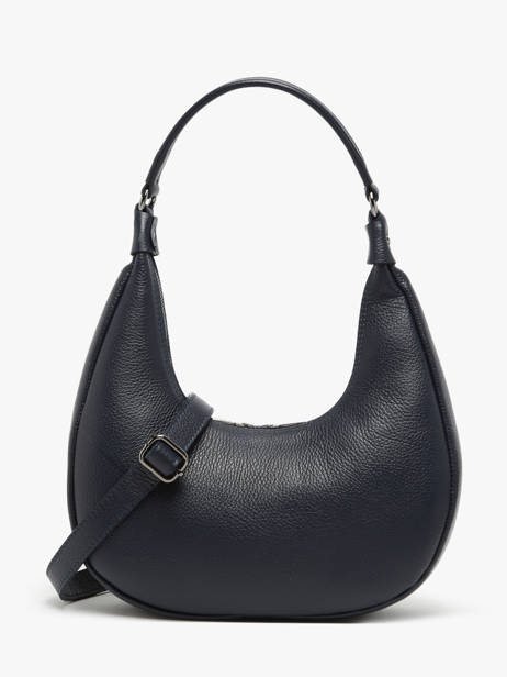 Sac Porté épaule Caviar Cuir Milano Bleu caviar CA24121