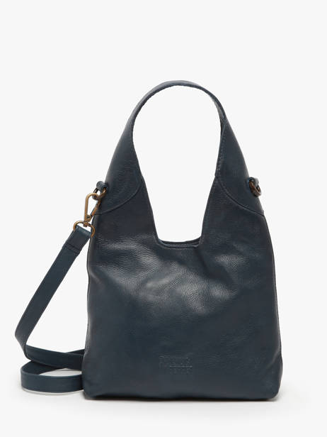 Sac Bandoulière Cow Cuir Basilic pepper Bleu cow BCOW2S