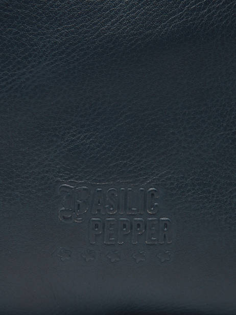 Sac Bandoulière Cow Cuir Basilic pepper Bleu cow BCOW2S vue secondaire 5