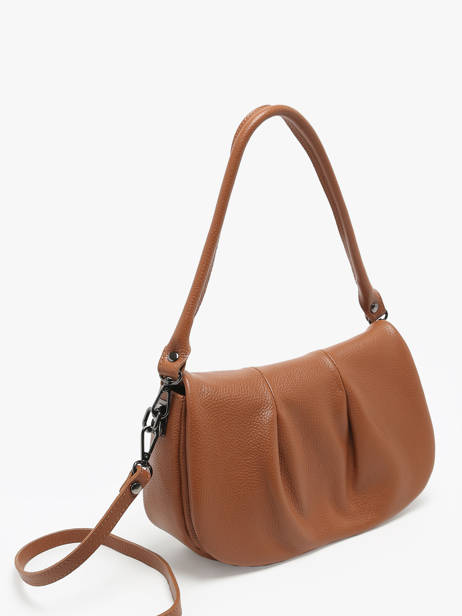 Sac Bandoulière Caviar Cuir Milano Marron caviar CA24116 vue secondaire 2