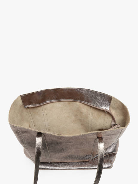 Sac Porté épaule A4 Nine Cuir Milano Marron nine NI24111 vue secondaire 3