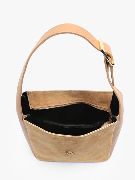 Sac Porté épaule Velvet Caviar Cuir Milano Marron velvet caviar VC24118 vue secondaire 3