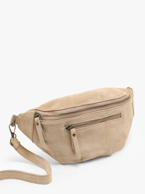 Sac Banane Milano Beige velvet VE24119 vue secondaire 2
