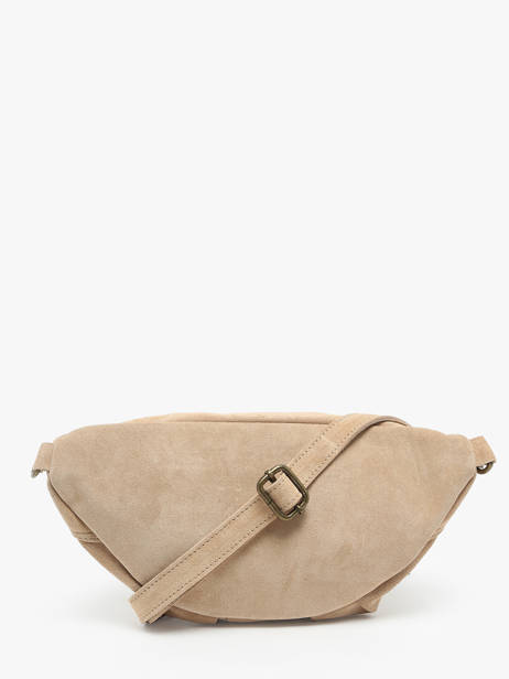 Sac Banane Milano Beige velvet VE24119 vue secondaire 4