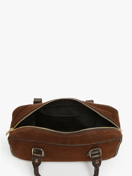 Sac Porté Main Velvet Caviar Cuir Milano Marron velvet caviar VC24112 vue secondaire 3