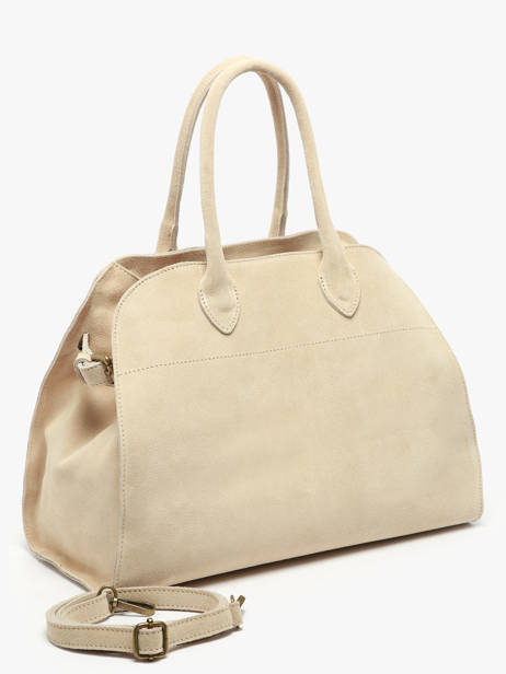 Sac Porté épaule Velvet Cuir Milano Beige velvet VE24118 vue secondaire 2