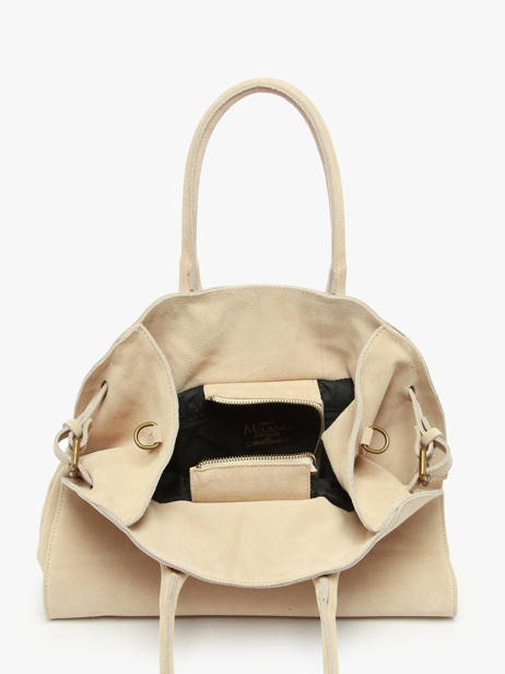 Sac Porté épaule Velvet Cuir Milano Beige velvet VE24118 vue secondaire 3