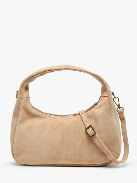 Sac à Main Velvet Cuir Milano Beige velvet VE24114 vue secondaire 4