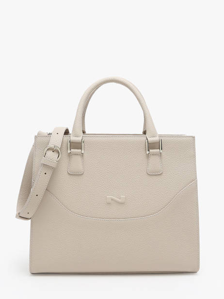 Sac Porté Main Event Cuir Nathan baume Beige event 8