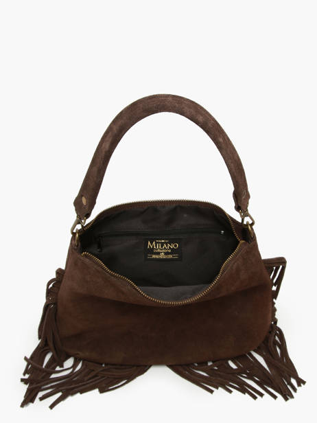 Sac Bandoulière Velvet Cuir Milano Marron velvet VE241117 vue secondaire 3