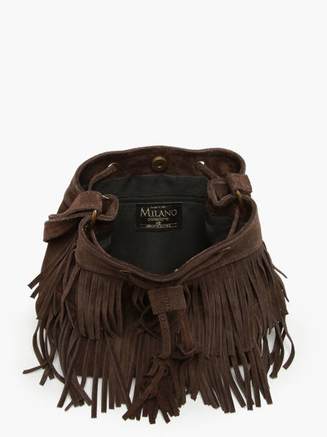 Sac Bandoulière Velvet Cuir Milano Marron velvet VE241116 vue secondaire 3