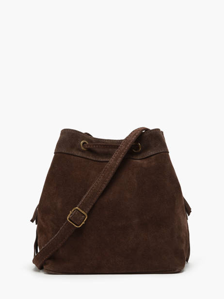 Sac Bandoulière Velvet Cuir Milano Marron velvet VE241116 vue secondaire 4