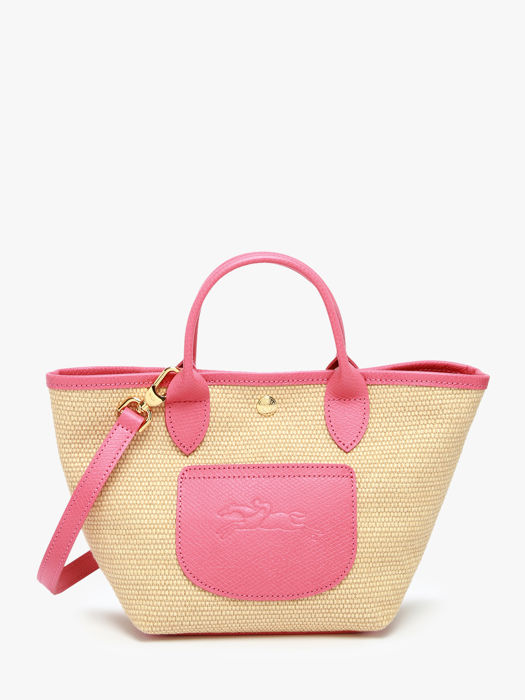 Longchamp New le panier pliage Sacs porté travers Rose