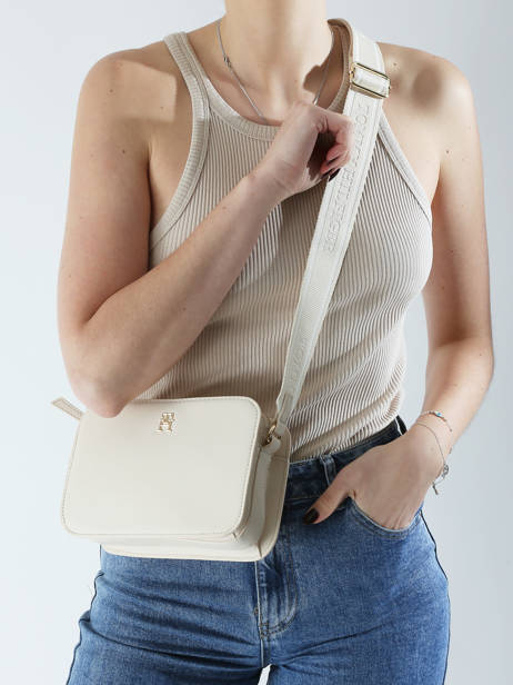 Sac Bandoulière Th Logotape Tommy hilfiger Blanc th logotape AW17229 vue secondaire 1