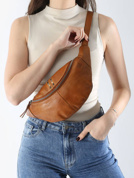Sac Banane Cuir Biba Marron heritage HAK5L vue secondaire 1