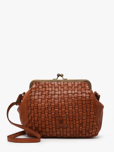 Sac Bandoulière Heritage Cuir Biba Marron heritage KA21