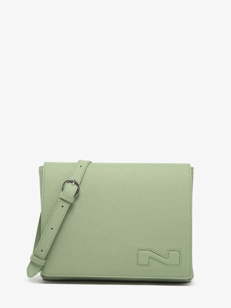 Sac Bandoulière Brugge Cuir Nathan baume Vert n city 2