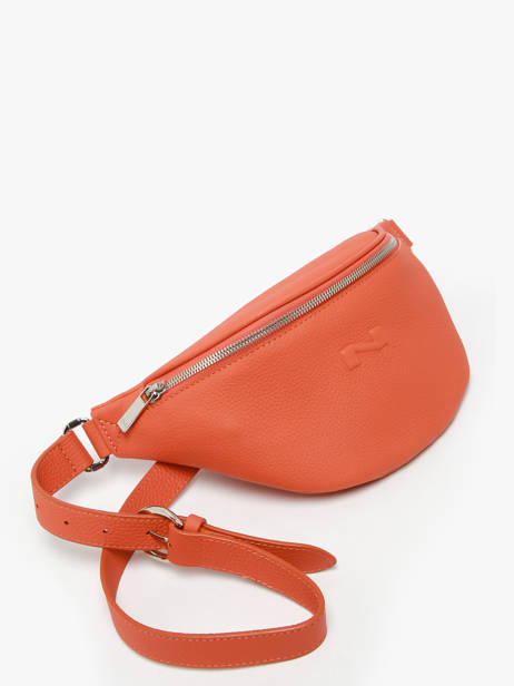 Sac Banane Small Derby Cuir Nathan baume Orange n city 25 vue secondaire 2