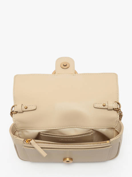 Sac Bandoulière Love Bag Icon Cuir Pinko Beige love bag icon A0F1 vue secondaire 3