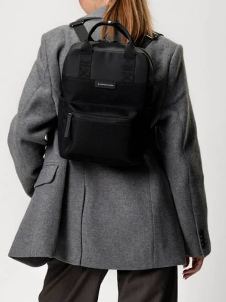 Sac à Dos 1 Compartiment Kapten and son Noir backpack S vue secondaire 1
