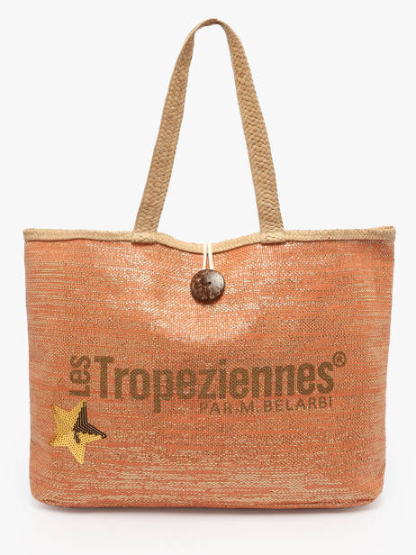 Sac Porté épaule Panama Papier Les tropeziennes Orange panama TZ01