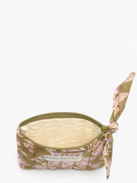 Porte-monnaie Bindi atelier Vert floral PM vue secondaire 1