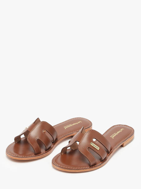 Mules Damia En Cuir Les tropeziennes Marron accessoires DAMIA vue secondaire 2