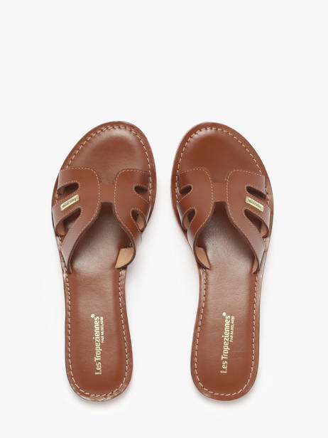 Mules Damia En Cuir Les tropeziennes Marron accessoires DAMIA vue secondaire 4