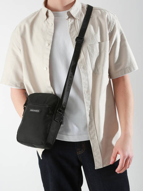 Sac Bandoulière Serge blanco Noir control CTL13005 vue secondaire 1