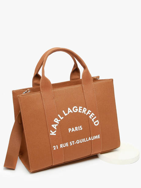 Sac Porté Main Rsg Coton Karl lagerfeld Marron rsg A1W50010 vue secondaire 2
