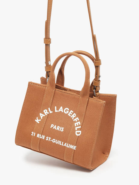 Sac Bandoulière Rsg Coton Karl lagerfeld Marron rsg A1W50118 vue secondaire 2