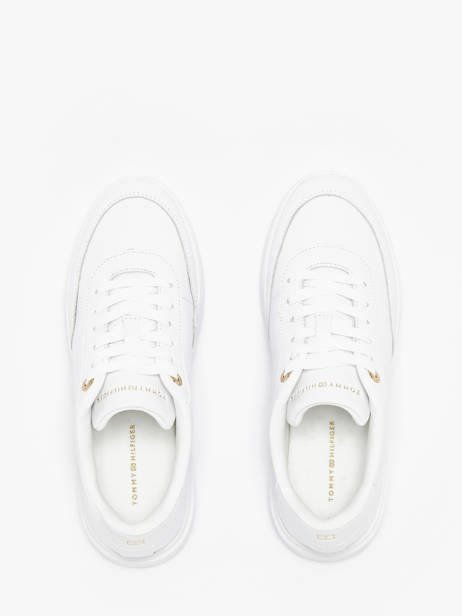 Sneakers En Cuir Tommy hilfiger Blanc accessoires 8682YBS vue secondaire 3