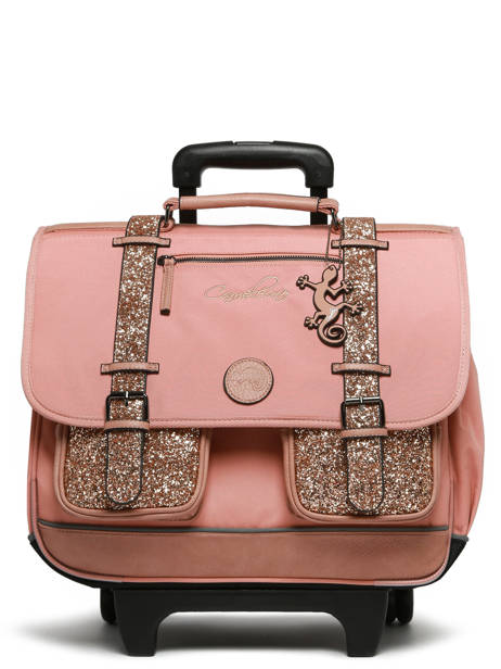 Cartable à Roulettes 3 Compartiments Cameleon Rose vintage fantasy CR41 vue secondaire 8