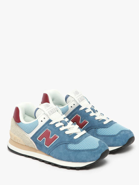 Sneakers En Cuir New balance Bleu boy U574SPR vue secondaire 1