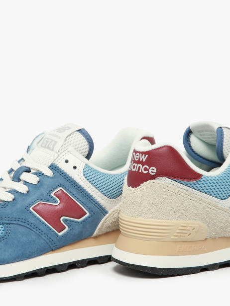 Sneakers En Cuir New balance Bleu boy U574SPR vue secondaire 2