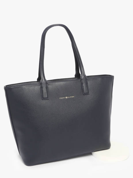 Sac Porté épaule Th Logotape Polyurethane Tommy hilfiger Bleu th logotape AW17449 vue secondaire 1