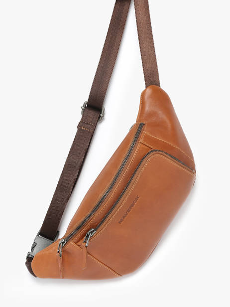 Sac Banane New Men Cuir Maverick Marron new men MAVNM816 vue secondaire 2