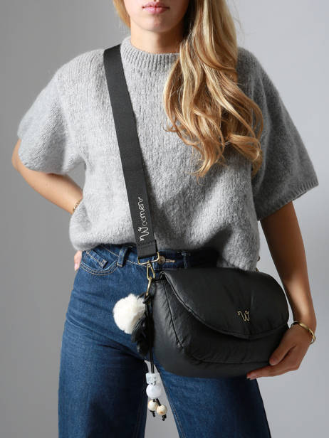 Sac Bandoulière M Alizier Woomen Noir alizier WALI04 vue secondaire 1