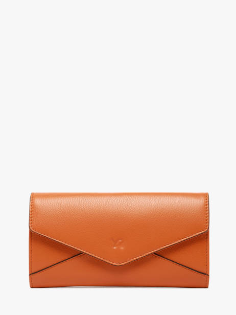 Portefeuille Cuir Yves renard Orange enveloppe 29286