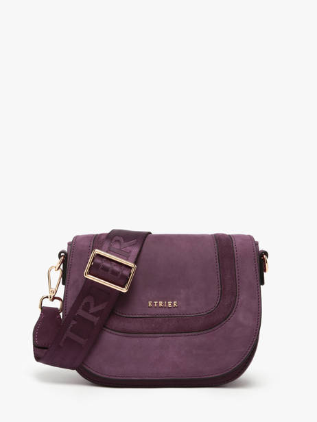 Sac Bandoulière S Lasso Cuir Etrier Violet lasso ELAS152S