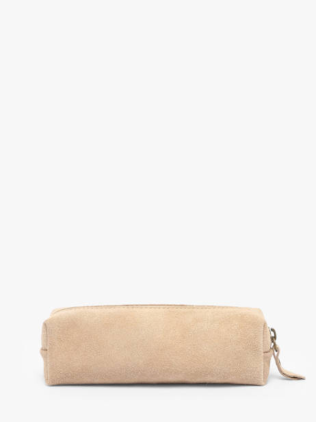 Trousse Cuir Milano Beige velvet VE22116 vue secondaire 2