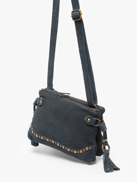Sac Bandoulière Houston Cuir Basilic pepper Bleu houston BHOU82 vue secondaire 2