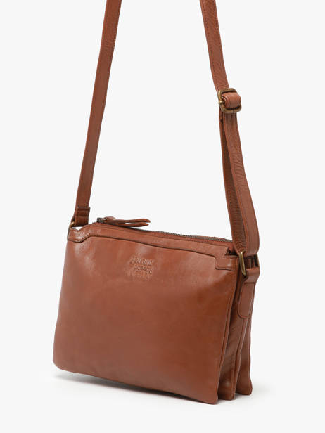Sac Bandoulière Cow Cuir Basilic pepper Marron cow BCOW83 vue secondaire 2