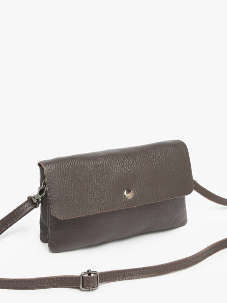 Sac Bandoulière Caviar Cuir Milano Marron caviar CA23067 vue secondaire 2