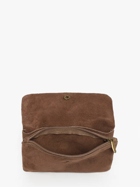 Sac Bandoulière Velvet Cuir Milano Marron velvet VE23067 vue secondaire 3