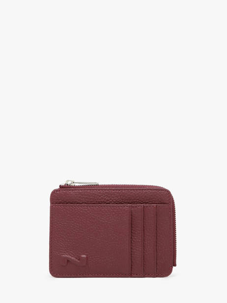 Porte-monnaie Avec Porte-cartes Cuir Nathan baume Violet original n 217N