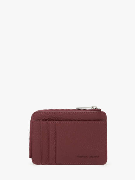 Porte-monnaie Avec Porte-cartes Cuir Nathan baume Violet original n 217N vue secondaire 2