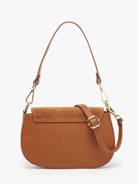 Sac Bandoulière Velvet Caviar Cuir Milano Marron velvet caviar VC25068 vue secondaire 4