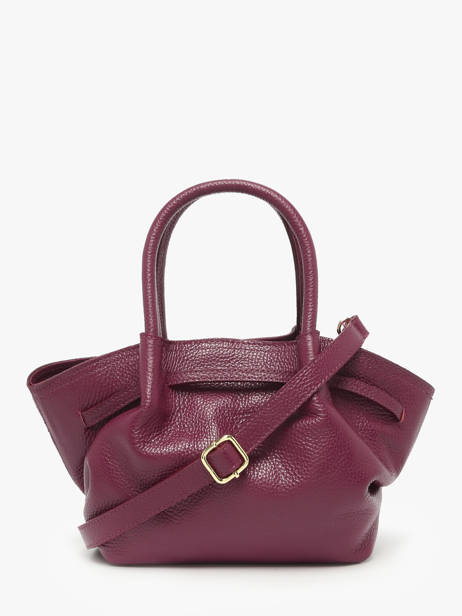 Sac à Main Caviar Cuir Milano Rouge caviar CA25063 vue secondaire 4