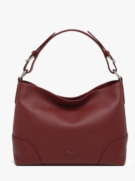Sac Porté épaule Tango Bis Cuir Nathan baume Violet nathan 52